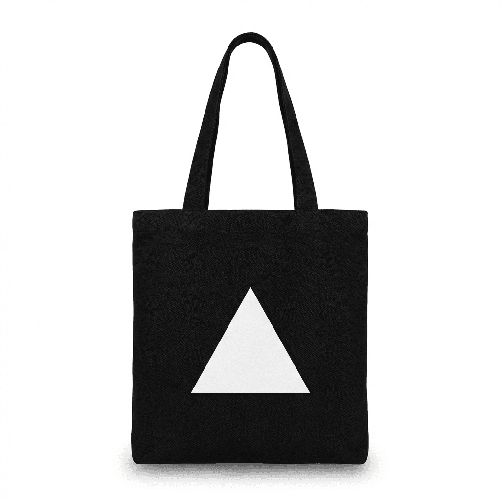 Black Canvas Tote Bag