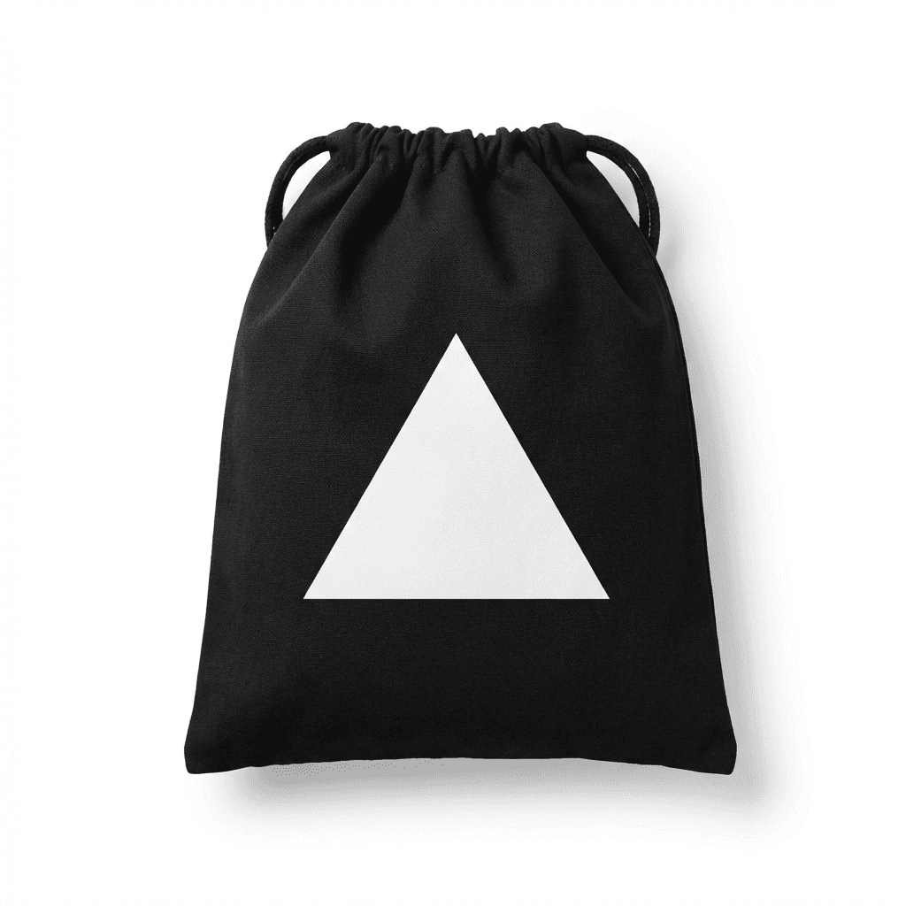Black Drawstring Bag
