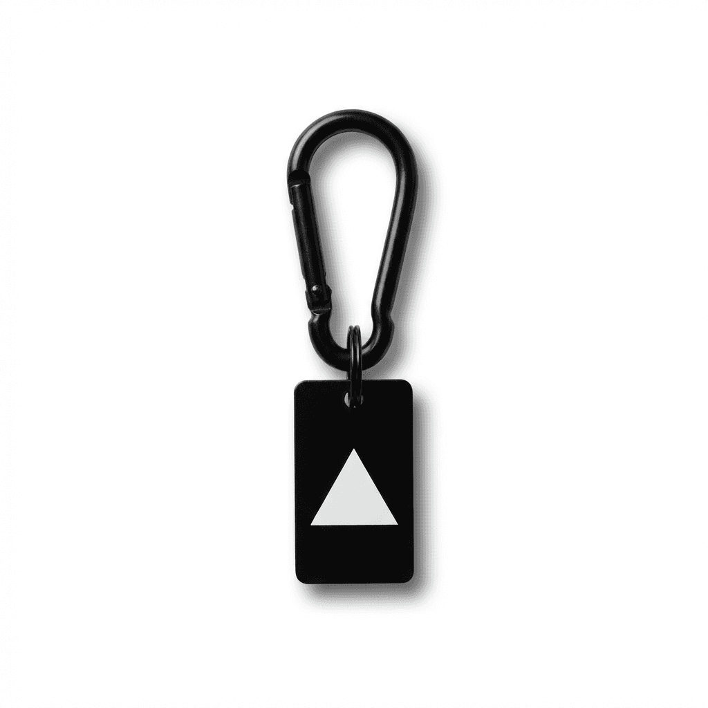 Black Carabiner Keychain (Mini)
